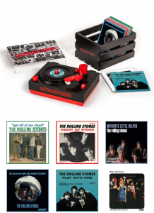 (RSD26) Rolling Stones RSD3 Turntable with Crate and Six 3-Inch Singles