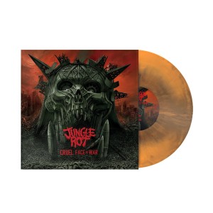 [LP] JUNGLE ROT - CRUEL FACE OF WAR (GALAXY ORANGE/BLACK VINYL)