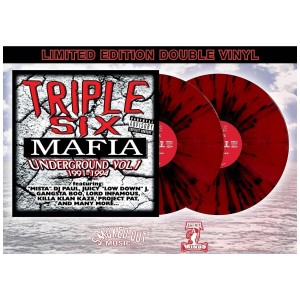 [LP] TRIPLE SIX MAFIA - UNDERGROUND, VOL. 1: 1991-1994 (2LP/RED & BLACK SPLASH VINYL)