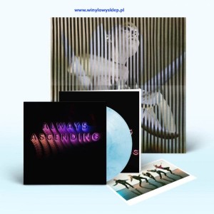 FRANZ FERDINAND Always Ascending blue & white marbled 180g vinyl  + signed photo print