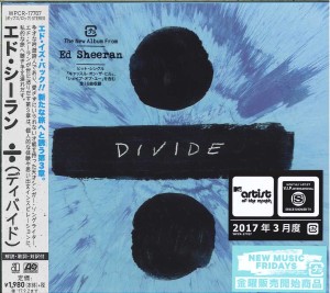 Ed Sheeran ÷ (Divide) - JAPAN CD + promo poster