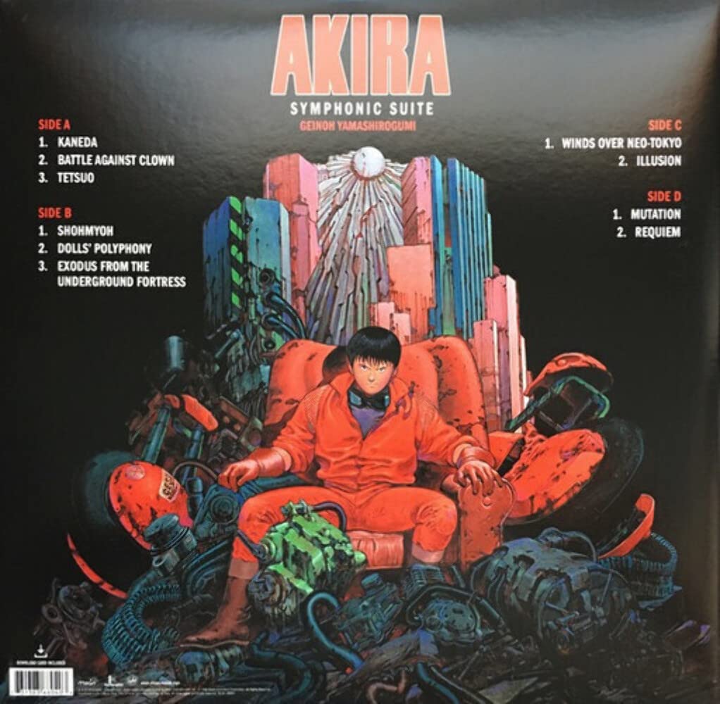 Vinyl Akira Symphonic Suite, Geinoh Yamashirogumi, Milan Records Vinyl Akira Symphonic Suite, Geinoh Yamashirogumi, Milan Records